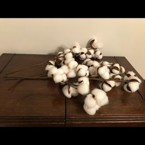 Cotton floral stems (set of 3)